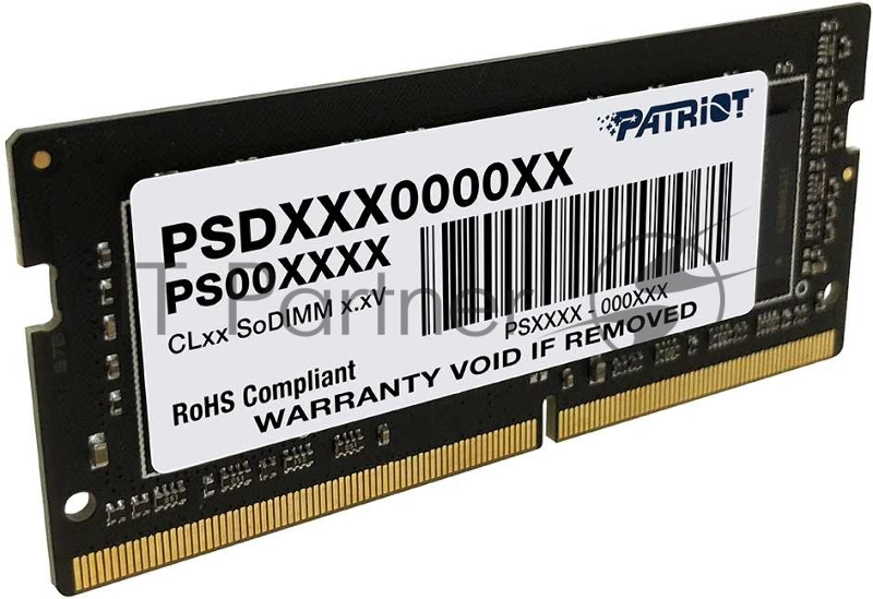 Модуль памяти SO-DIMM DDR 4 DIMM 16Gb PC21300, 2666Mhz, PATRIOT Signature (PSD416G266681S) (retail)