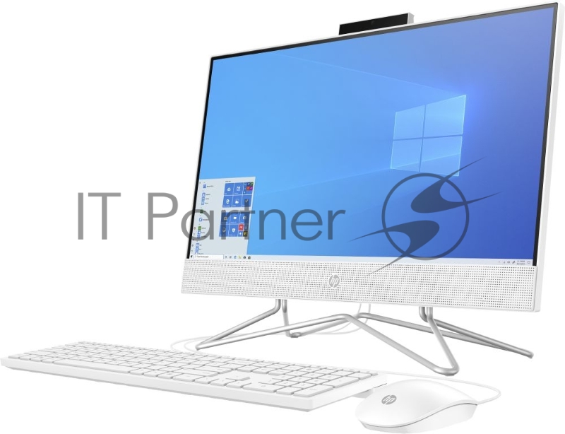 Моноблок HP 22-df0013ur NT 21.5 FHD(1920x1080) Celeron J4025, 4GB DDR4 2400 (1x4GB), HDD 1Tb, Intel Internal Graphics, noDVD, kbd&mouse wired, HD Webcam, Snow White, Win10, 1Y Wty