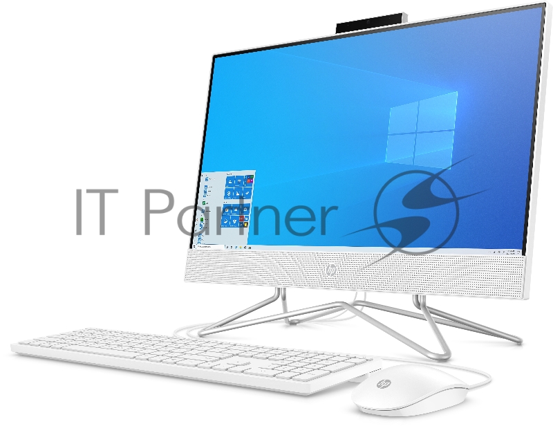Моноблок HP 22-df0013ur NT 21.5 FHD(1920x1080) Celeron J4025, 4GB DDR4 2400 (1x4GB), HDD 1Tb, Intel Internal Graphics, noDVD, kbd&mouse wired, HD Webcam, Snow White, Win10, 1Y Wty