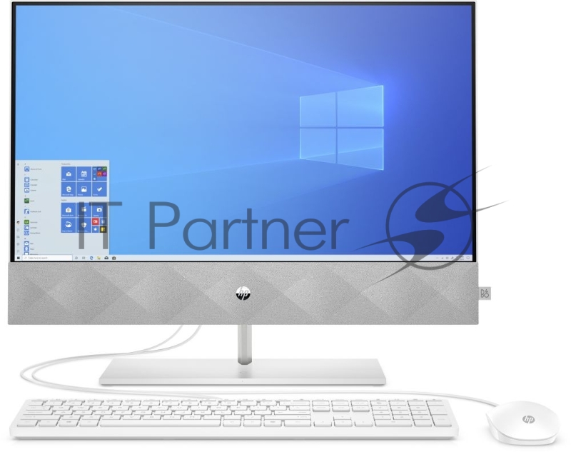 Моноблок HP Pavilion I 24-k0018ur Touch 23,8 FHD(1920x1080) Core i7-10700T, 8GB DDR4 2666 (1x8GB), SSD 512Gb, nVidia Gef MX350 4GB, no DVD, kbd&mouse wireless, 5MP Webcam, White, Win10, 1Y Wty