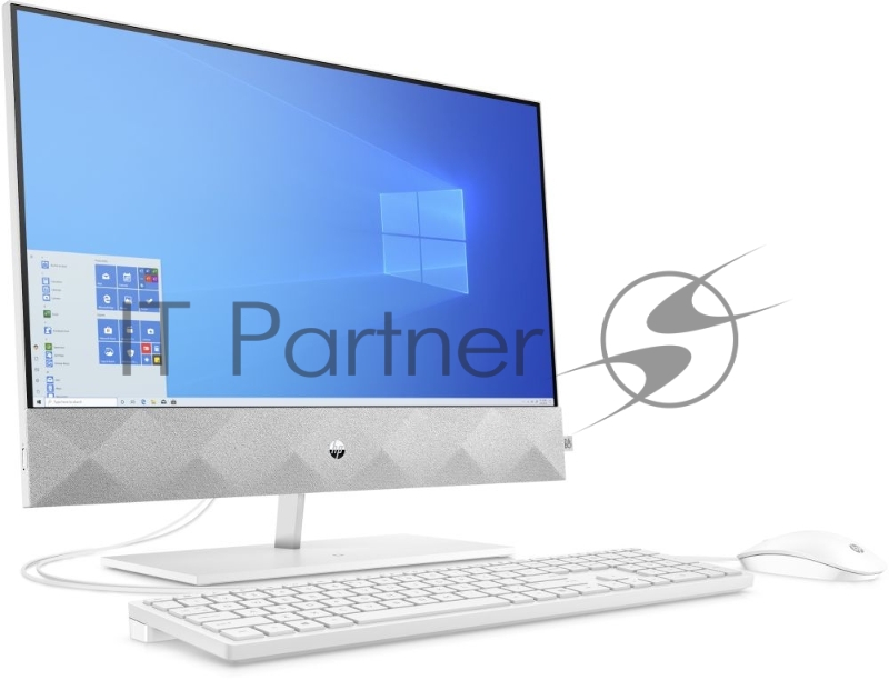 Моноблок HP Pavilion I 24-k0018ur Touch 23,8 FHD(1920x1080) Core i7-10700T, 8GB DDR4 2666 (1x8GB), SSD 512Gb, nVidia Gef MX350 4GB, no DVD, kbd&mouse wireless, 5MP Webcam, White, Win10, 1Y Wty
