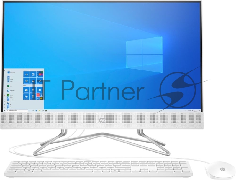 Моноблок HP 23.8 FHD HP 24-df0023ur white (Ryzen3 3250U/4GB/256GB SSD/noDVD/AMD Int/W10) (14P94EA)