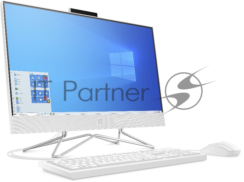 Моноблок HP 24-df0125ur AiO 23.8(1920x1080)/AMD Athlon 3050U(2.3Ghz)/8192Mb/256SSDGb/ Intergrated Graphics /Cam/WiFi/war 1y/Snow White/WinHome + USB KBD, USB MOUSE
