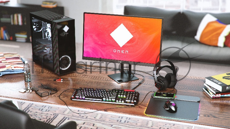 Компьютер HP Omen GT13-1002ur <3Z8B3EA> i9-11900K (3.5) LCS/32G/1T SSD/NV RTX3090 24G/noKB+noMouse/DOS Black (RGB)