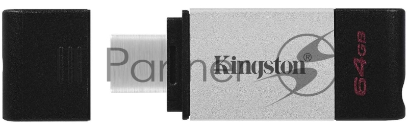 Накопитель KINGSTON DT80 64GB Flash USB 3.2 Gen 1, USB-C Storage