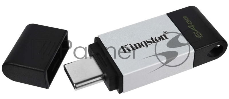 Накопитель KINGSTON DT80 64GB Flash USB 3.2 Gen 1, USB-C Storage