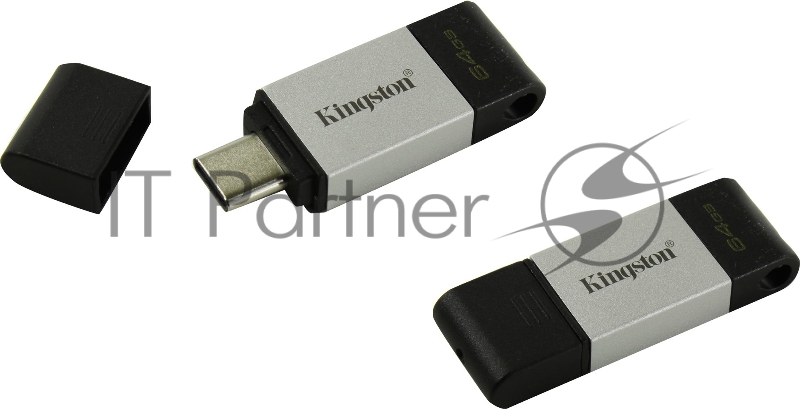 Накопитель KINGSTON DT80 64GB Flash USB 3.2 Gen 1, USB-C Storage