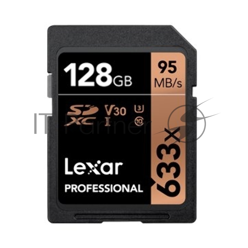 Карта LEXAR 128GB Professional 633x SDXC UHS-I cards, up to 95MB/s read 45MB/s write C10 V30 U3, Global