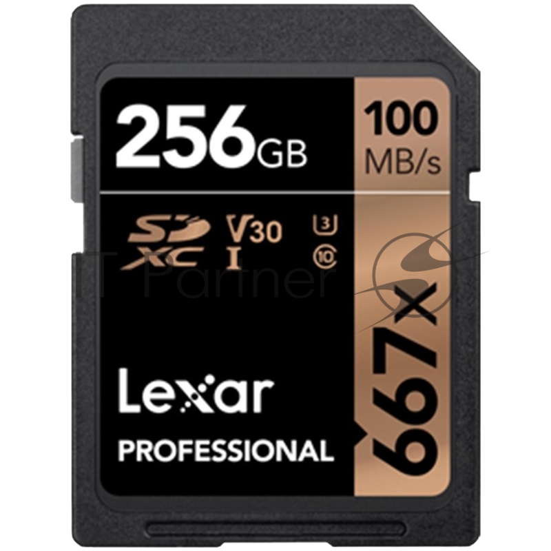 Карта LEXAR 256GB Professional 667x SDXC UHS-I cards, up to 100MB/s read 90MB/s write C10 V30 U3