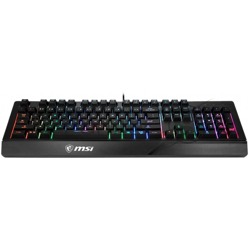 Клавиатура MSI VIGOR GK20 RU черный USB Multimedia for gamer LED (подставка для запястий)