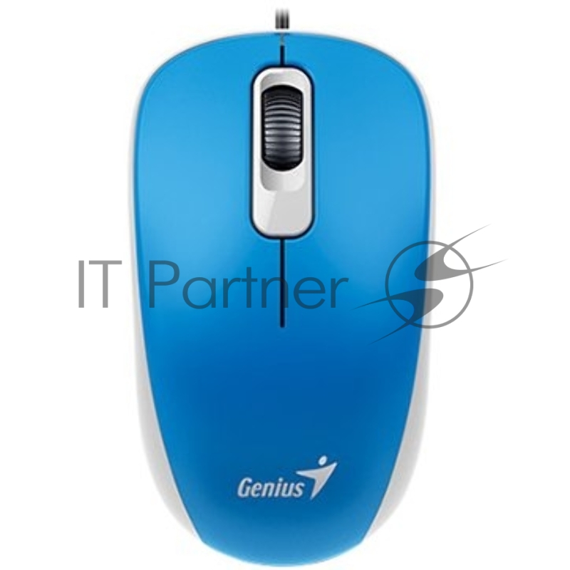 Мышь Genius Mouse DX-110 ( Cable, Optical, 1000 DPI, 3bts, USB ) Blue