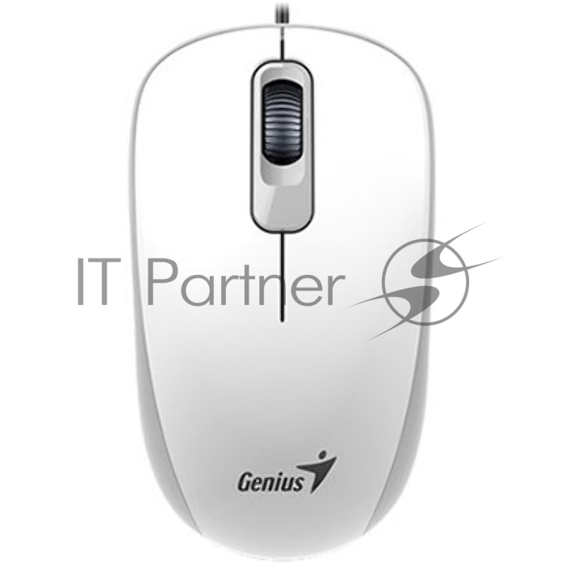 Мышь Genius Mouse DX-110 ( Cable, Optical, 1000 DPI, 3bts, USB ) White