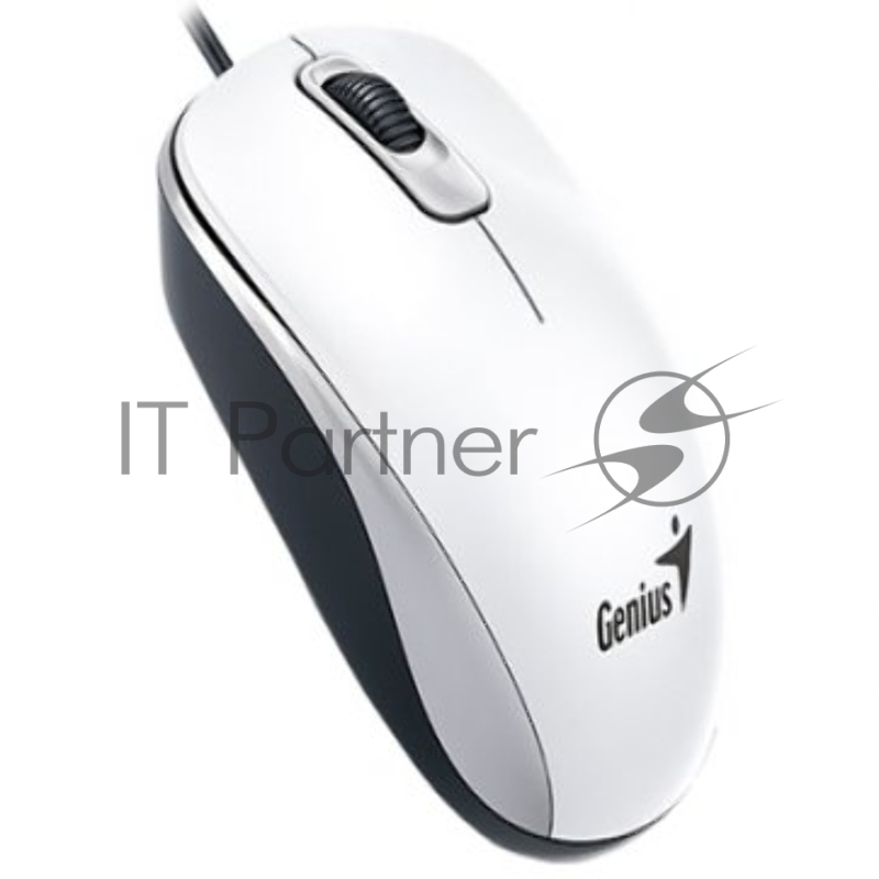 Мышь Genius Mouse DX-110 ( Cable, Optical, 1000 DPI, 3bts, USB ) White