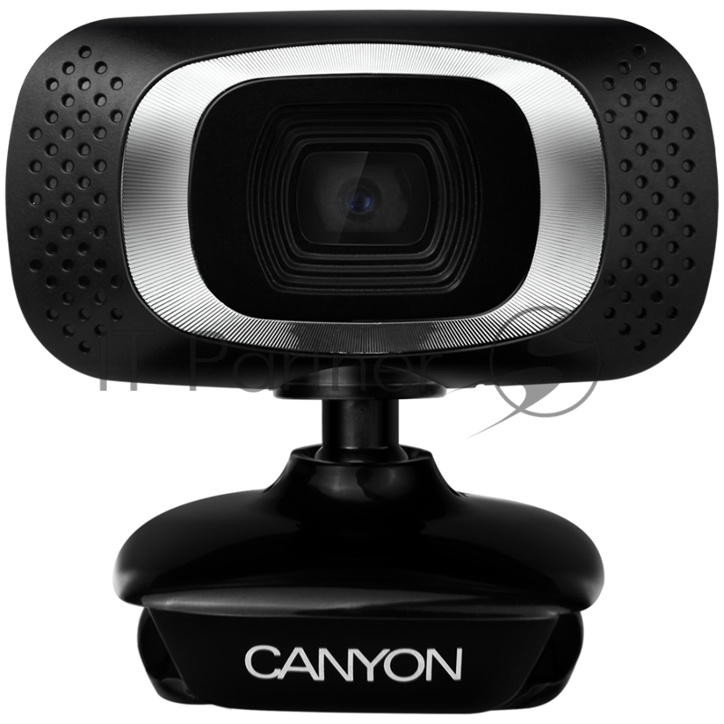 Цифровая камера Canyon CANYON C3 720P HD webcam with USB2.0. connector, 360° rotary view scope, 1.0Mega pixels, Resolution 1280*720, viewing angle 60°, cable length 2.0m, Black, 62.2x46.5x57.8mm, 0.074kg