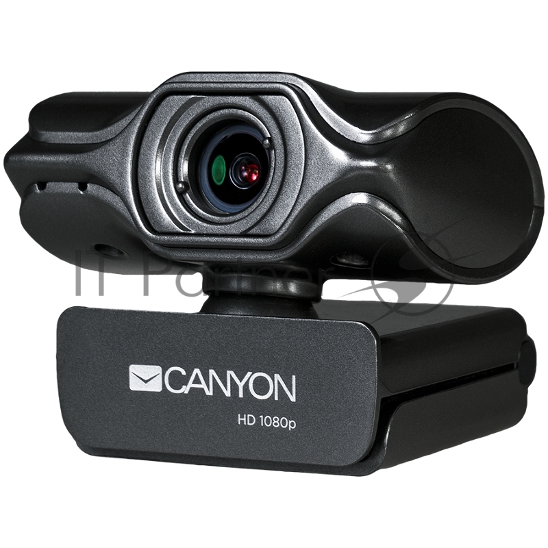 Вебкамера CANYON C6 2k Ultra full HD 3.2Mega webcam with USB2.0 connector, built-in MIC, IC SN5262, Sensor Aptina 0330, viewing angle 80°, with tripod, cable length 2.0m, Grey, 61.1*47.7*63.2mm, 0.182kg
