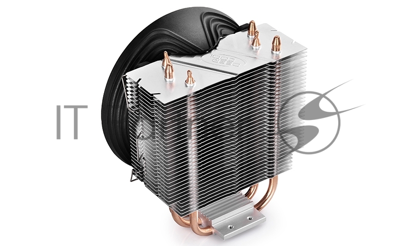 Кулер DEEPCOOL GAMMAXX300B LGA1366/1156/55/51/50/775/FM2/ (24шт/кор, TDP 130Вт, PWM, Blue Led, 3 тепл. трубки прямого контакта,120мм вент-р,17.8~21dB(A)) RET