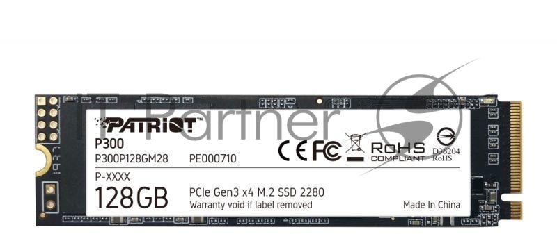 Жесткий диск SSD Patriot M.2 2280 128GB P300P128GM28 PATRIOT