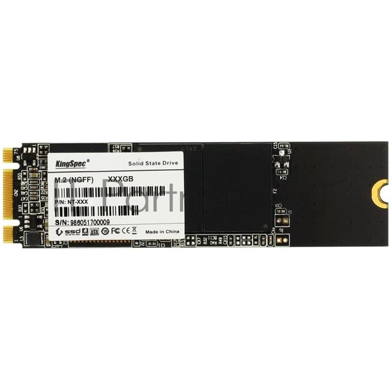 Твердотельный накопитель SSD KingSpec 256Gb, SATA III, 2280, M.2 (NT-256 2280), bulk package