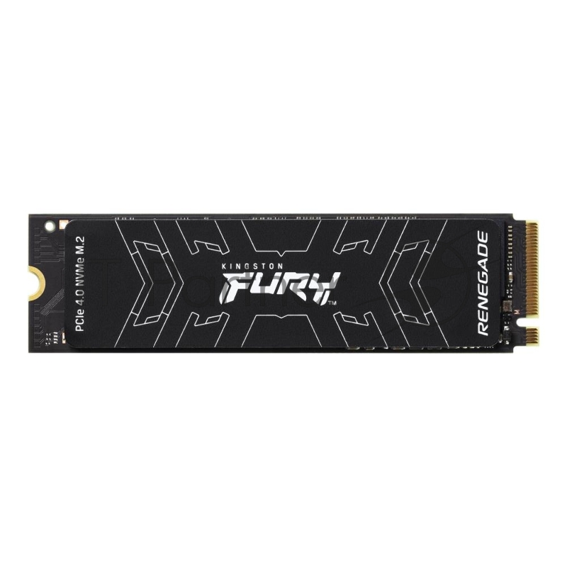 Накопитель SSD M.2 Kingston 1000Gb Fury Renegade <SFYRS/1000G> (PCI-E 4.0 x4, up to 7300/6000Mbs, 1000000 IOPS, 3D TLC, NVMe, 1000TBW, Phison E18, 22х80mm, LP graphen heatsink)