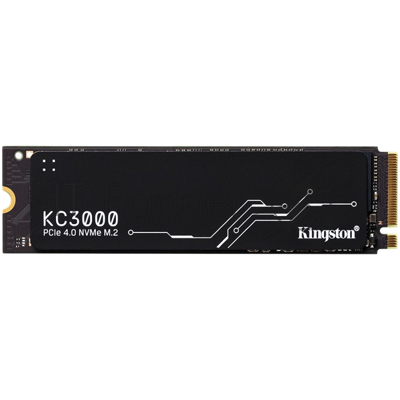 Накопитель SSD M.2 Kingston 512Gb KC3000 Series <SKC3000S/512G> (PCI-E 4.0 x4, up to 7000/3900Mbs, 900000 IOPS, 3D TLC, NVMe, 400TBW, Phison E18, 22х80mm, LP graphen heatsink)