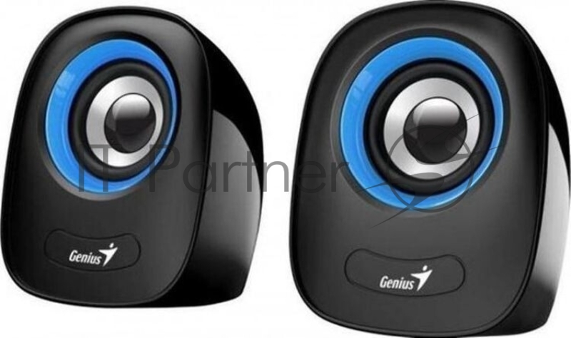 Колонки, PC speakers Genius SP-Q160,BLUE,USB, 2.0, Power Output 6W, Impedance: 4 Оm, Sensitivity: 80 Db, 3.5 mm jack., цвет синий