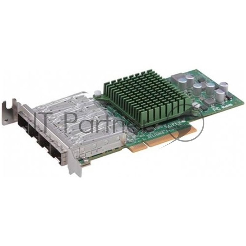 Плата коммуникационная SuperMicro 4-port 10Gbe Standard LP with SFP+, Intel XL710-AM1