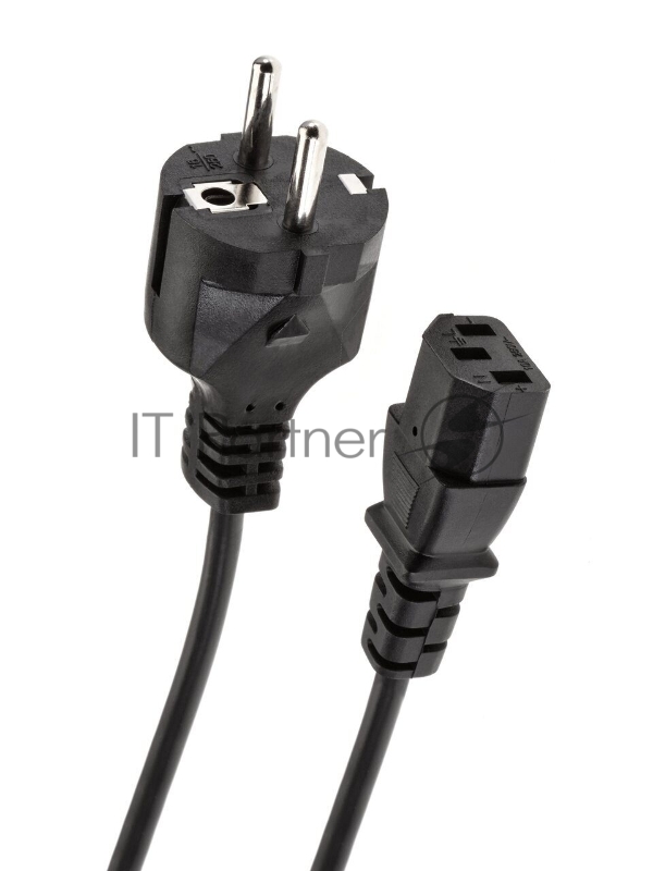 Кабель Telecom Кабель (TE021-CU0.5-1.8M) компьютер - розетка 220V (EURO) 1.8м, 3G0,5mm медь