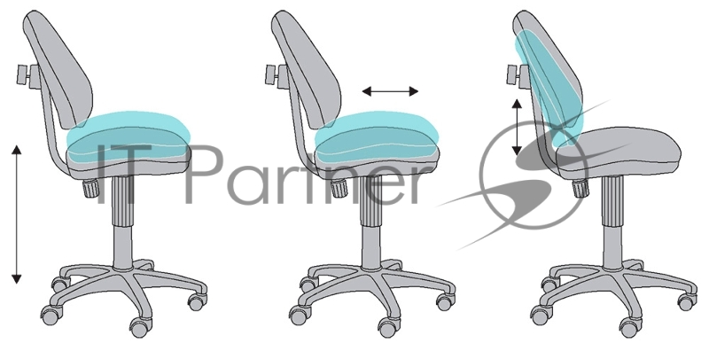 Кресло детское Бюрократ KD-4 синий космопузики крестовина пластик