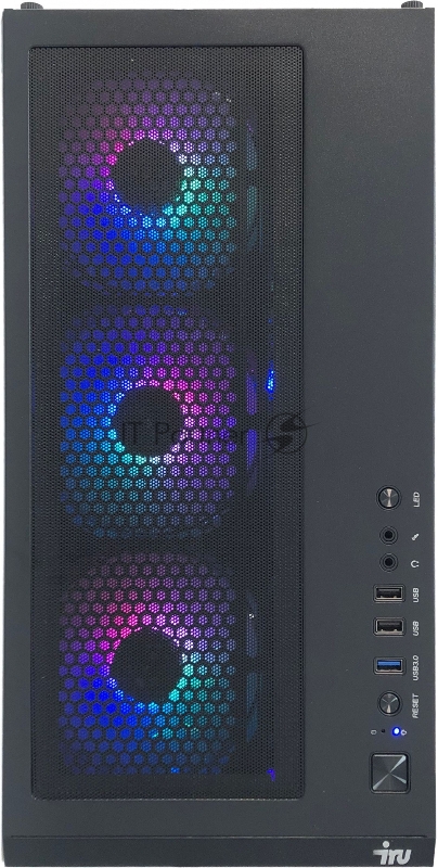 Компьютер IRU Game 710Z5GP MT i7 10700F (2.9) 32Gb SSD1Tb RTX3070 8Gb Windows 11 Professional 64 GbitEth 700W черный