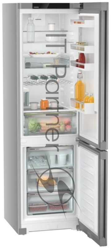 Холодильники LIEBHERR/ Plus, EasyFresh, МК NoFrost, 3 контейнера МК, в. 201,5 см, ш. 60 см, класс ЭЭ A++, внутренние ручки, двери SteelFinish, дисплей на двери, IceMaker-Tank