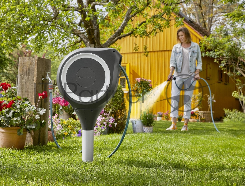 Катушка для шланга Gardena RollUp S белый шланг в компл. (18606-20.000.00)