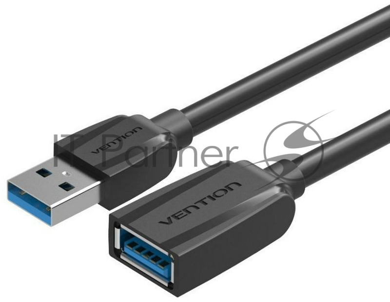 Кабель-удлинитель Vention USB 3.0 AM/AF - 3м Black Edition