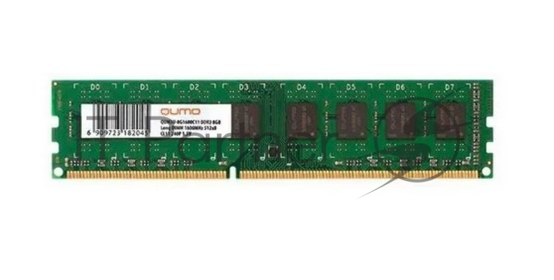 Модуль памяти QUMO DDR3 DIMM 2GB (PC3-12800) 1600MHz QUM3U-2G1600T11L 1.35V