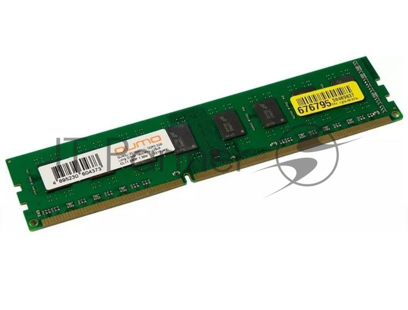 Модуль памяти QUMO DDR3 DIMM 2GB (PC3-12800) 1600MHz QUM3U-2G1600T11L 1.35V