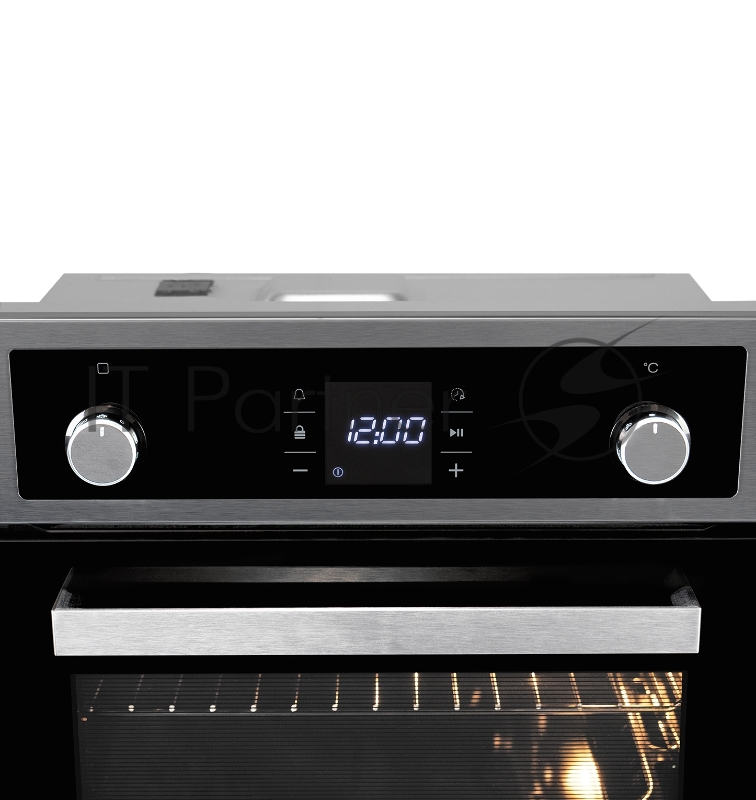 Духовой шкаф LEX EDP 094 IX Утапливаемые ручки, сенсорное управление, объем 60 л, LED таймер, 9 функций (3D конвекция, нижний нагрев с 3D конвекцией, верхний и нижний нагрев с конвекцией, традиционный, нижний нагрев, турбо гриль, турбо гриль с конвек