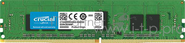 4GB Crucial DDR4 2666 RDIMM Server Memory CT4G4RFS8266 ECC, Reg, CL19, 1.2V, SRx8, Retail