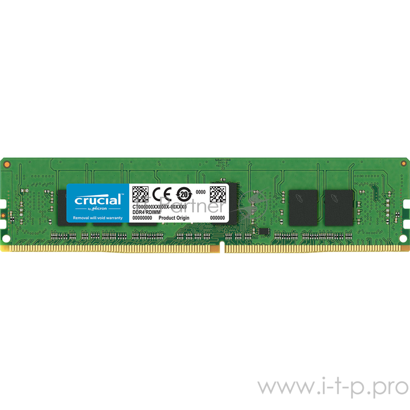 4GB Crucial DDR4 2666 RDIMM Server Memory CT4G4RFS8266 ECC, Reg, CL19, 1.2V, SRx8, Retail