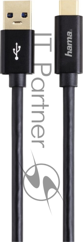 Кабель Hama USB 3.1 Gen 2 00135715 USB A (m) USB Type-C (m) 1м черный