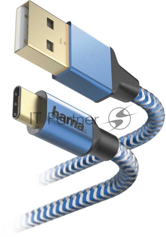 Кабель Hama 00178295 USB Type-C (m) USB 2.0 (m) 1.5м синий