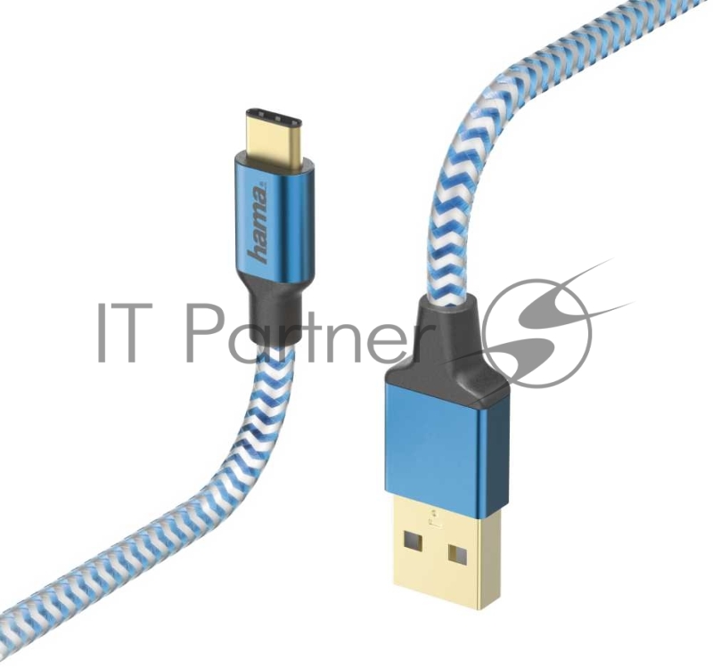 Кабель Hama 00178295 USB Type-C (m) USB 2.0 (m) 1.5м синий
