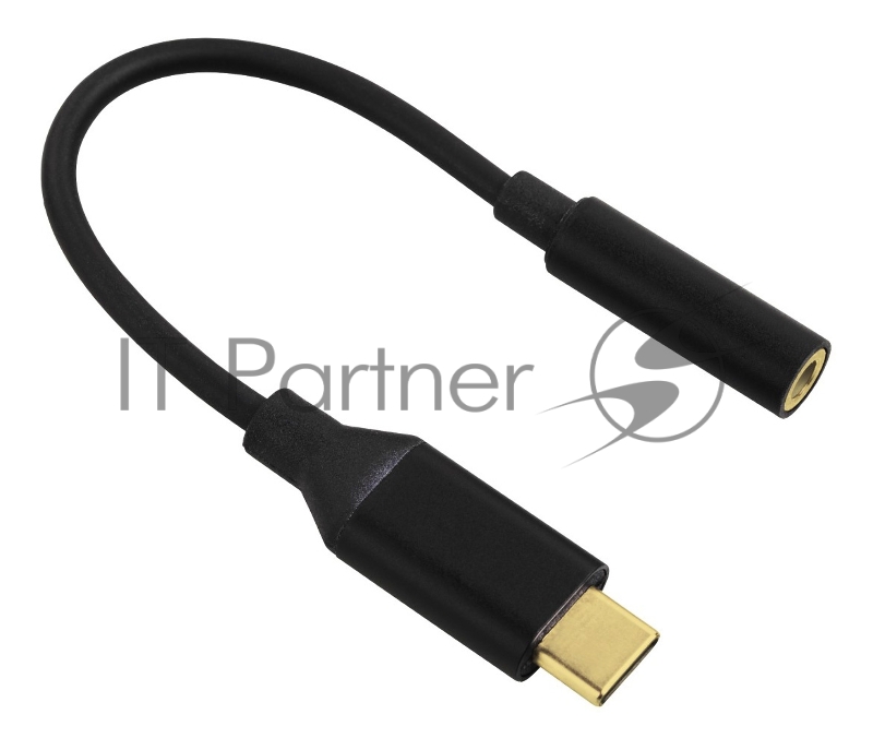 Адаптер Hama H-122338 00122338 USB Type-C Jack 3.5мм (m) черный