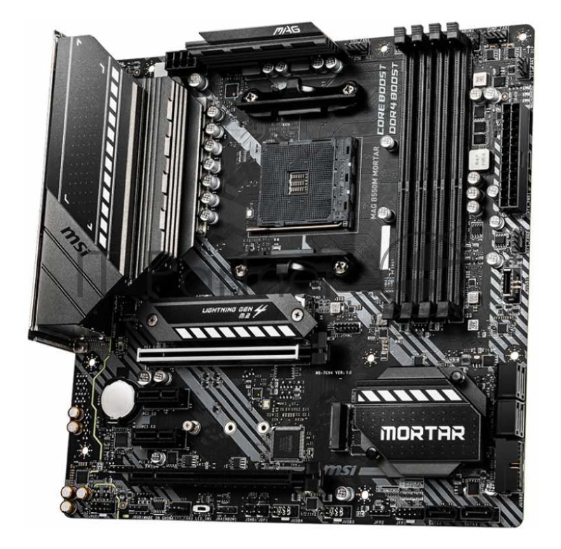 Материнская плата AMD B550 SAM4 MATX MAG B550M MORTAR MSI