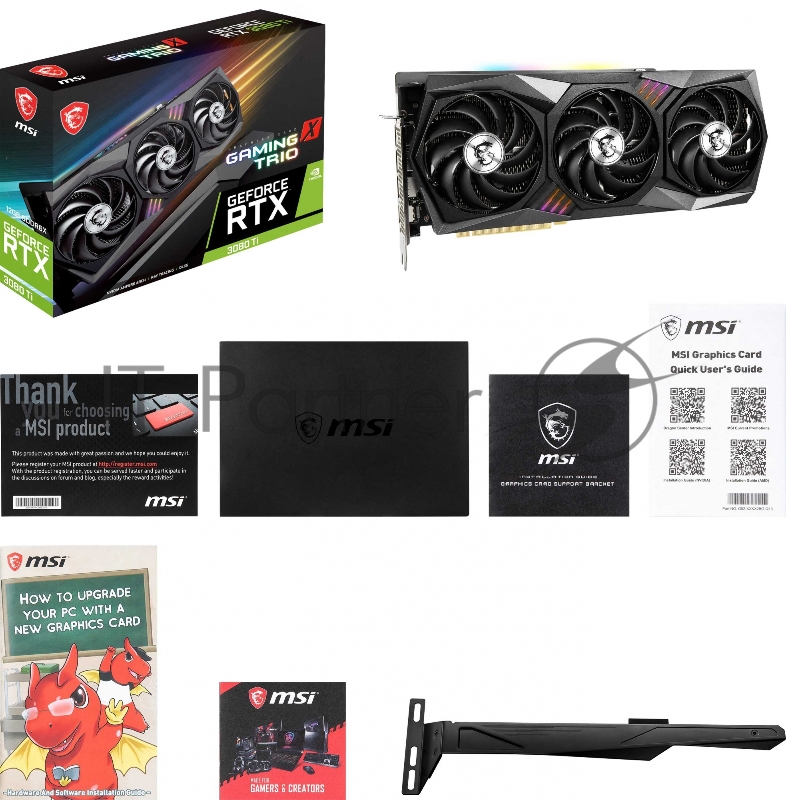 Видеокарта MSI RTX 3080 Ti GAMING X TRIO 12G LHR RTL