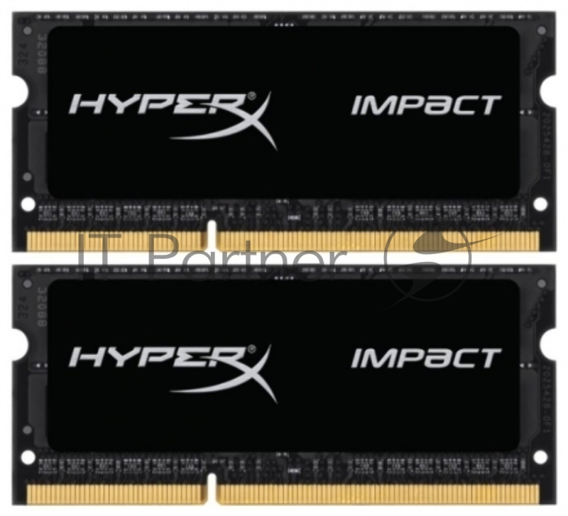 Модуль памяти Kingston SO-DIMM DDR3L 8GB 1866MHz CL11 (Kit of 2) 1.35V HyperX Impact Black