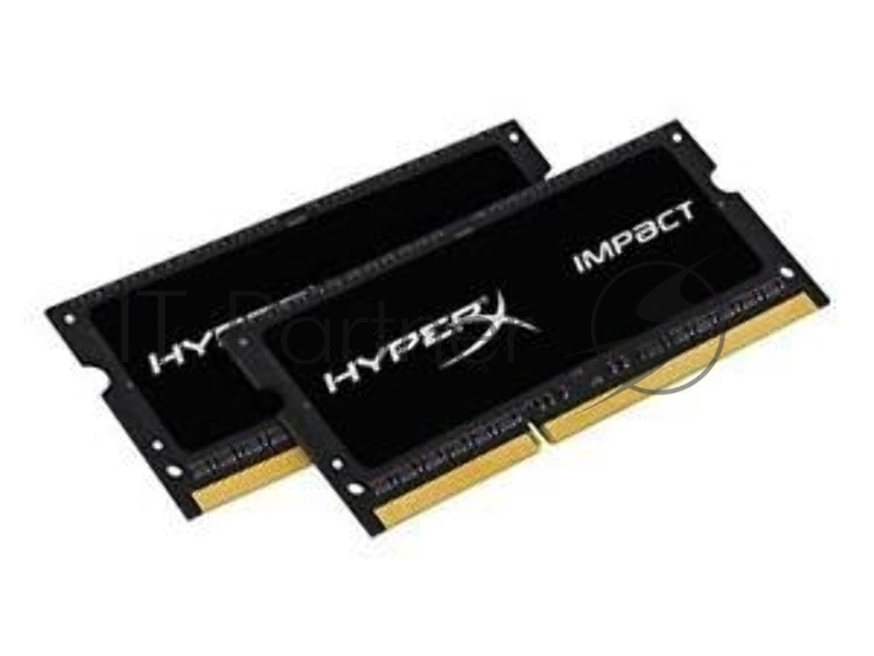 Модуль памяти Kingston SO-DIMM DDR3L 8GB 1866MHz CL11 (Kit of 2) 1.35V HyperX Impact Black