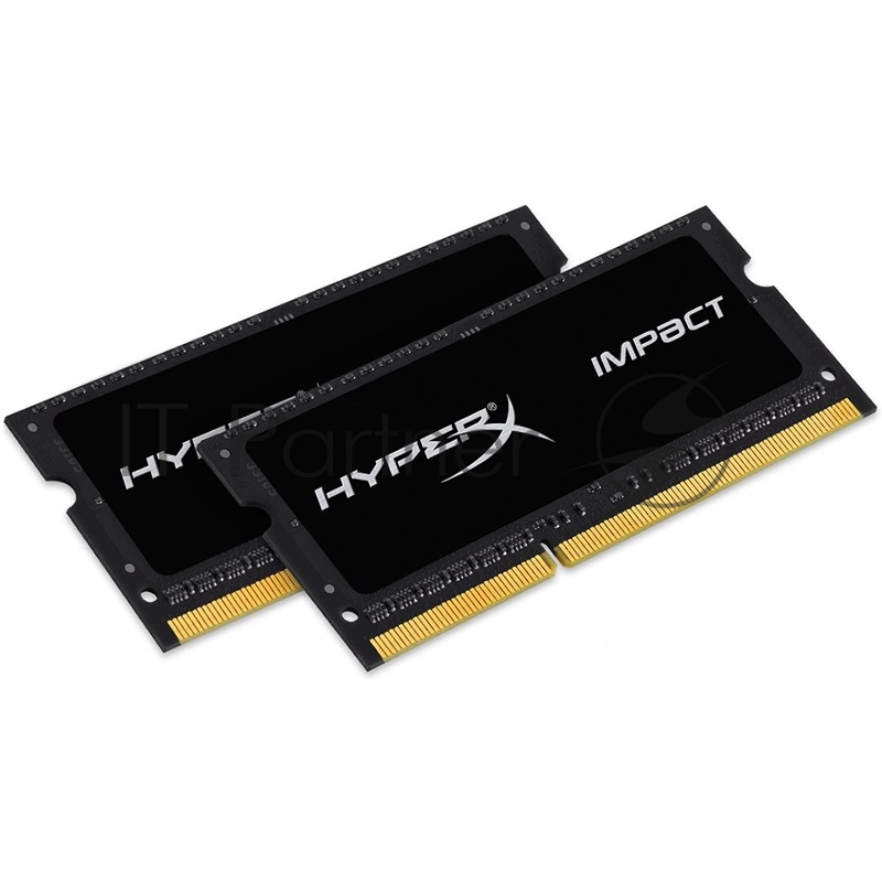 Модуль памяти Kingston SO-DIMM DDR3L 8GB 1866MHz CL11 (Kit of 2) 1.35V HyperX Impact Black