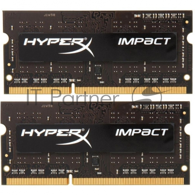 Модуль памяти Kingston SO-DIMM DDR3L 8GB 1866MHz CL11 (Kit of 2) 1.35V HyperX Impact Black