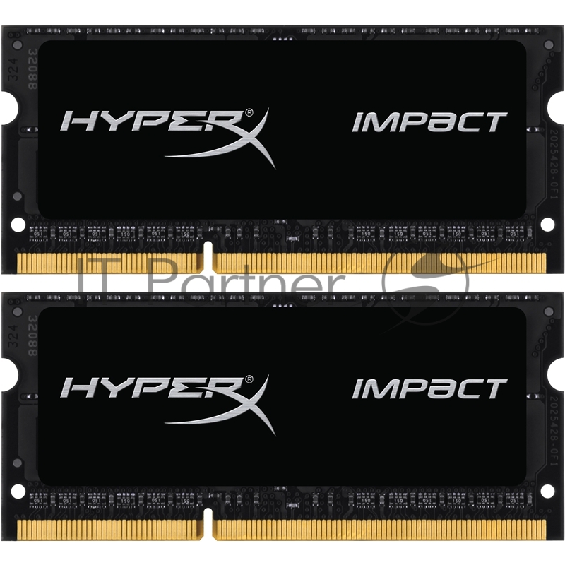 Модуль памяти Kingston SO-DIMM DDR3L 8GB 1866MHz CL11 (Kit of 2) 1.35V HyperX Impact Black