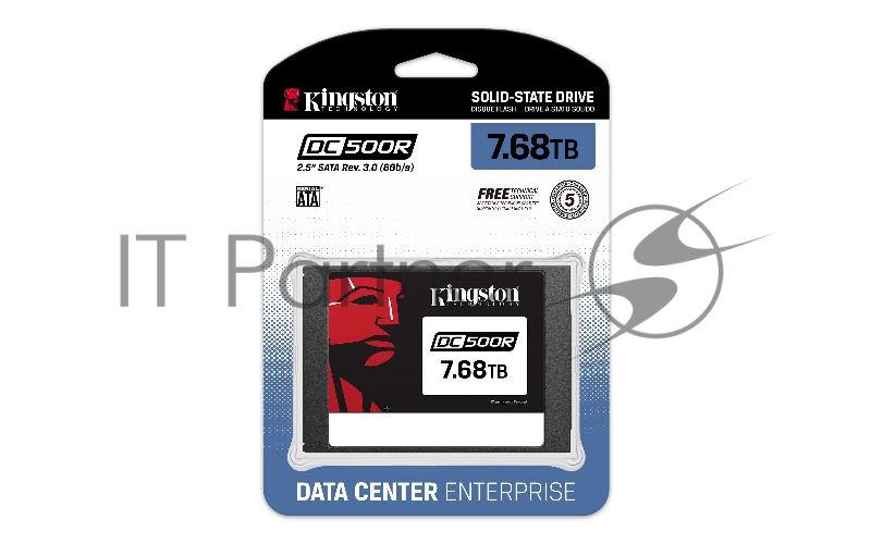 Твердотельный накопитель Kingston 7680GB DC500R 2.5 SATA 3 R/W 545/490MB/s IOPs 552 000/225 000, (0,5 DWPD/5 лет)
