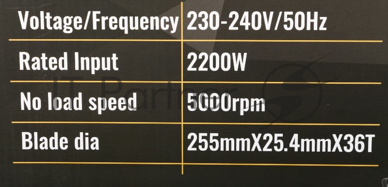 Торцовочная пила Deko DKMS2200-255 Laser 2200Вт 4500об/мин d=255мм